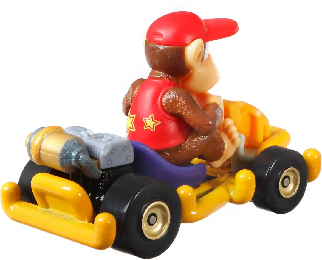 Hot Wheels Mario Kart Diddy Kong Pipe Frame - Rood/Geel