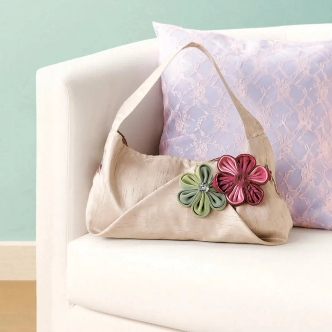 Clover Kanzashi Bloemenmaker Orchid L - Roze/Wit