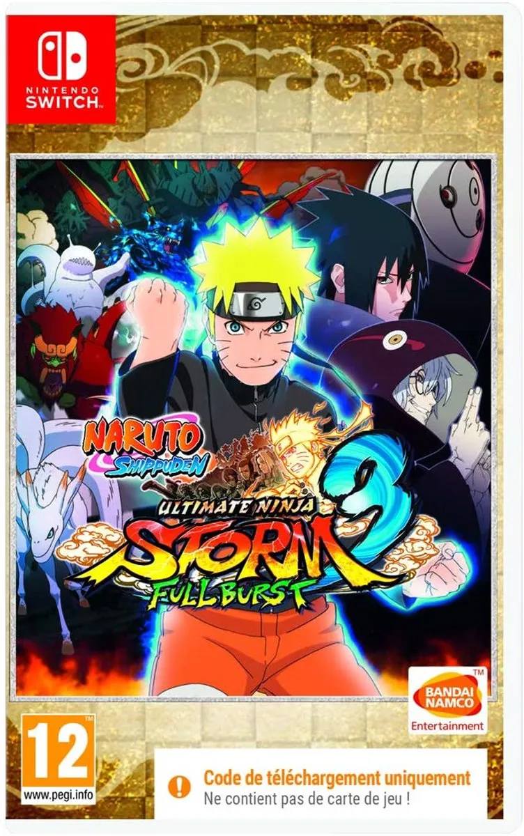 Naruto Shippuden Ultimate Ninja Storm 3 Full Burst Code-in-a-box
