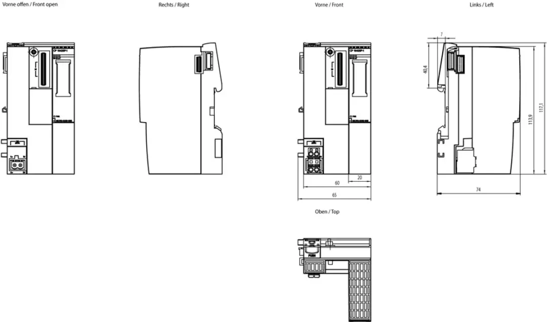 Siemens 6GK7542-6UX00-0XE0 PLC-communicatieprocessor