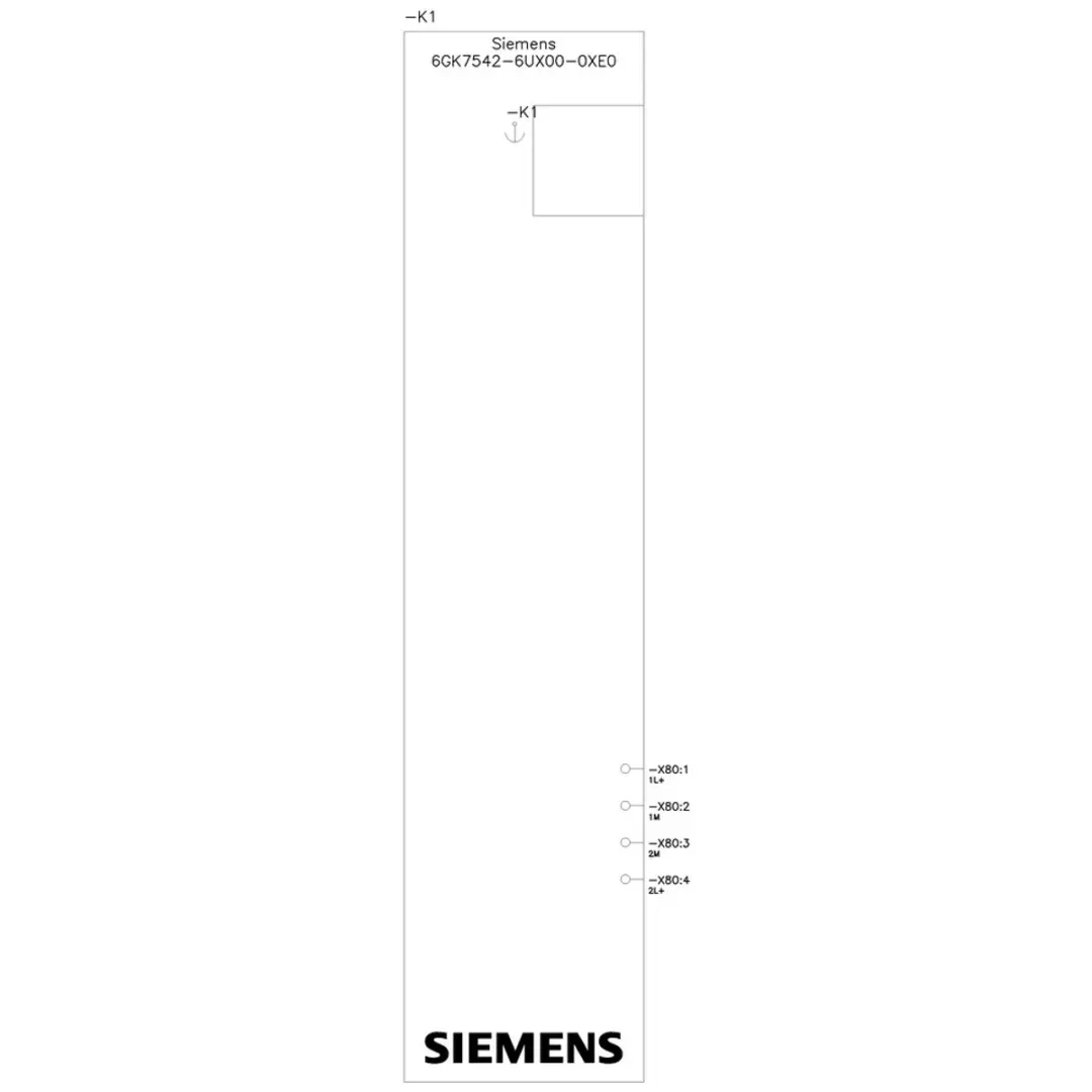 Siemens 6GK7542-6UX00-0XE0 PLC-communicatieprocessor