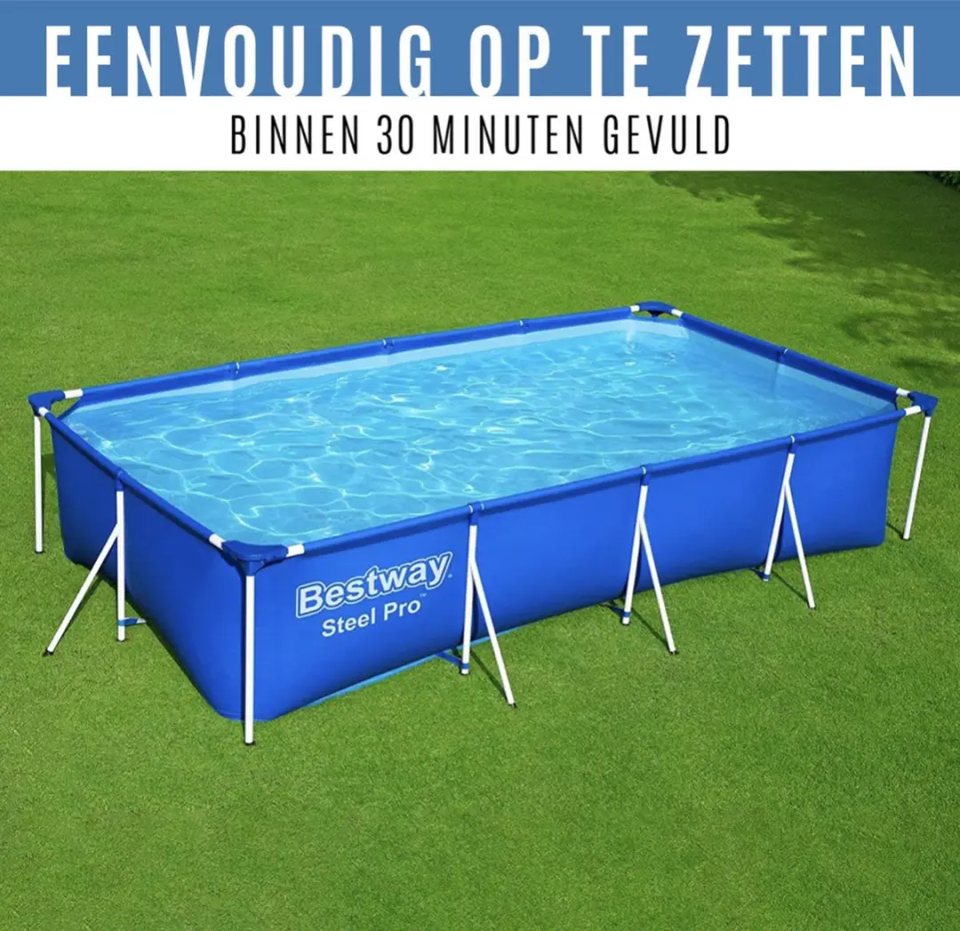 Bestway PRO Opzetzwembad 400x211cm - 5700L - Blauw/Wit