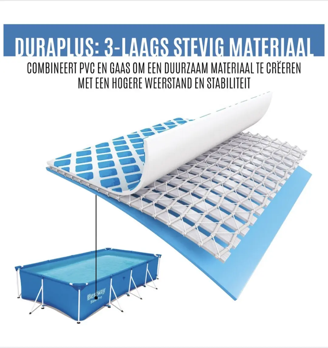 Bestway PRO Opzetzwembad 400x211cm - 5700L - Blauw/Wit - afbeelding 6 van 6