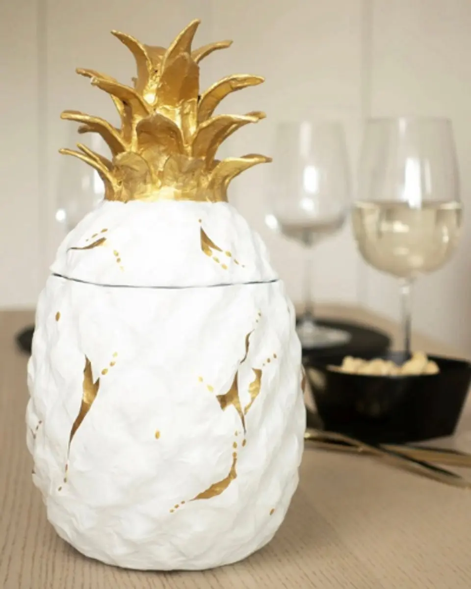 Decopatch Opbergerdoos Ananas - naturel