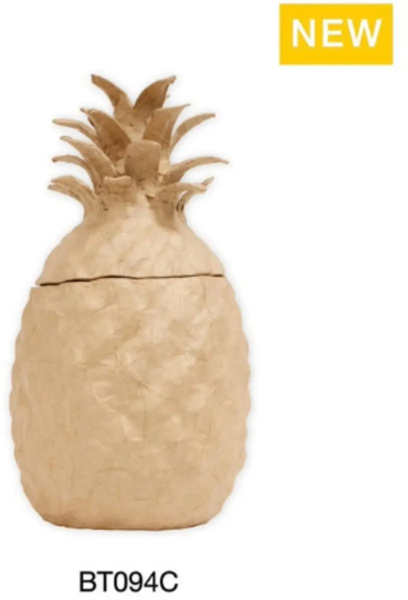 Decopatch Opbergerdoos Ananas - naturel