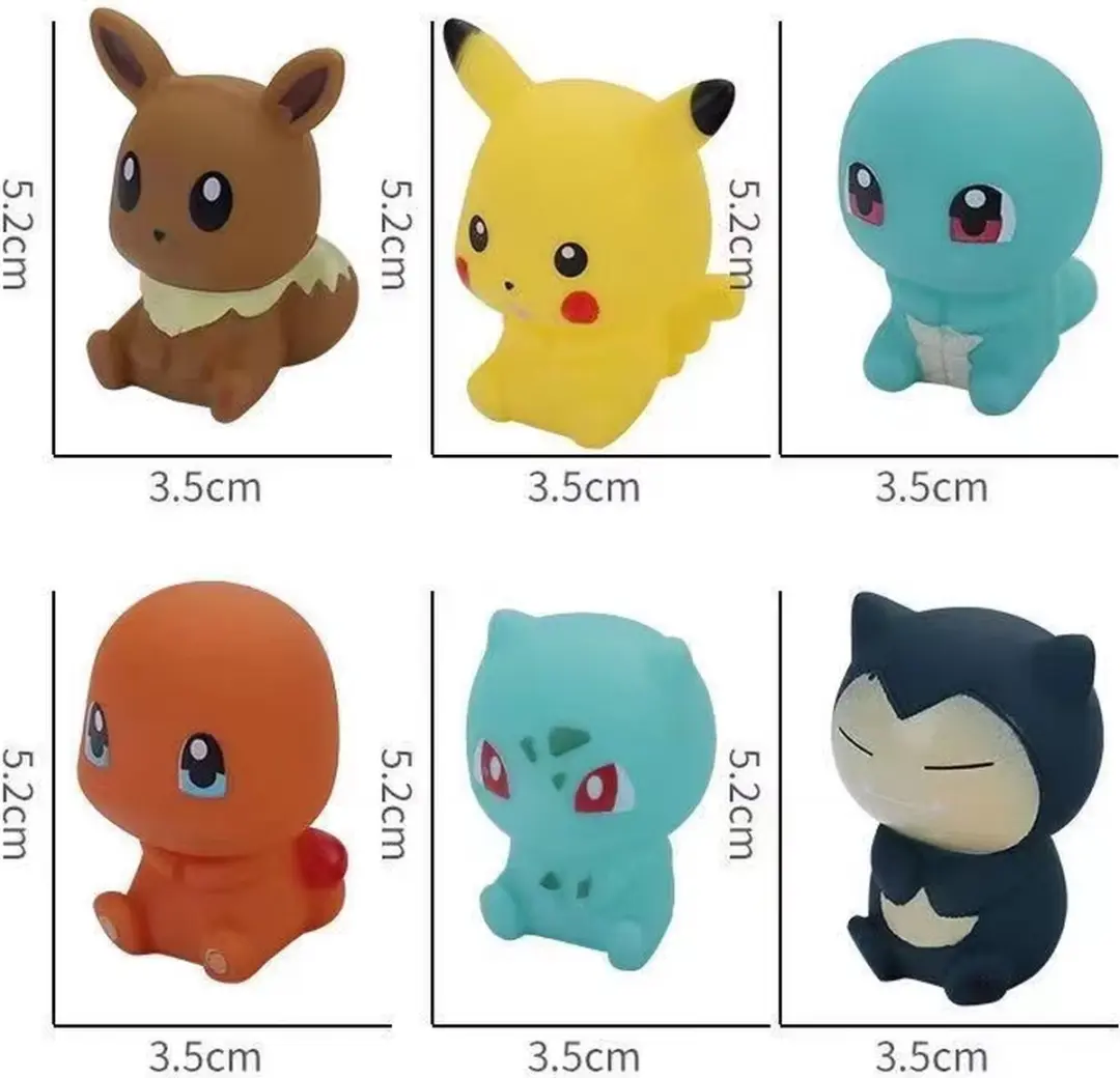 Pokémon Badspeelgoed - 6 Stuks Multicolor