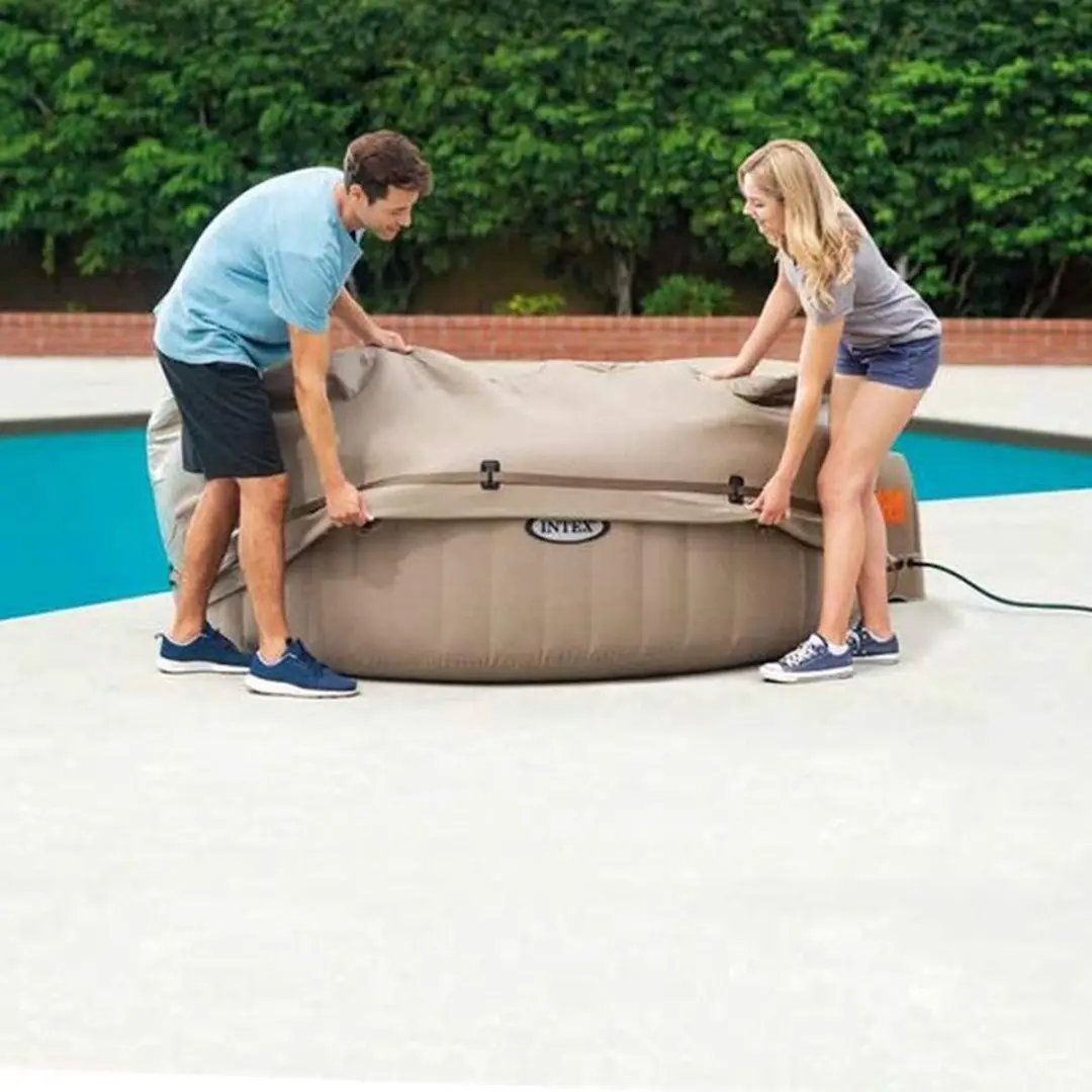 Intex 28523 Afdekzeil Pure Spa 198x72cm - Bruin