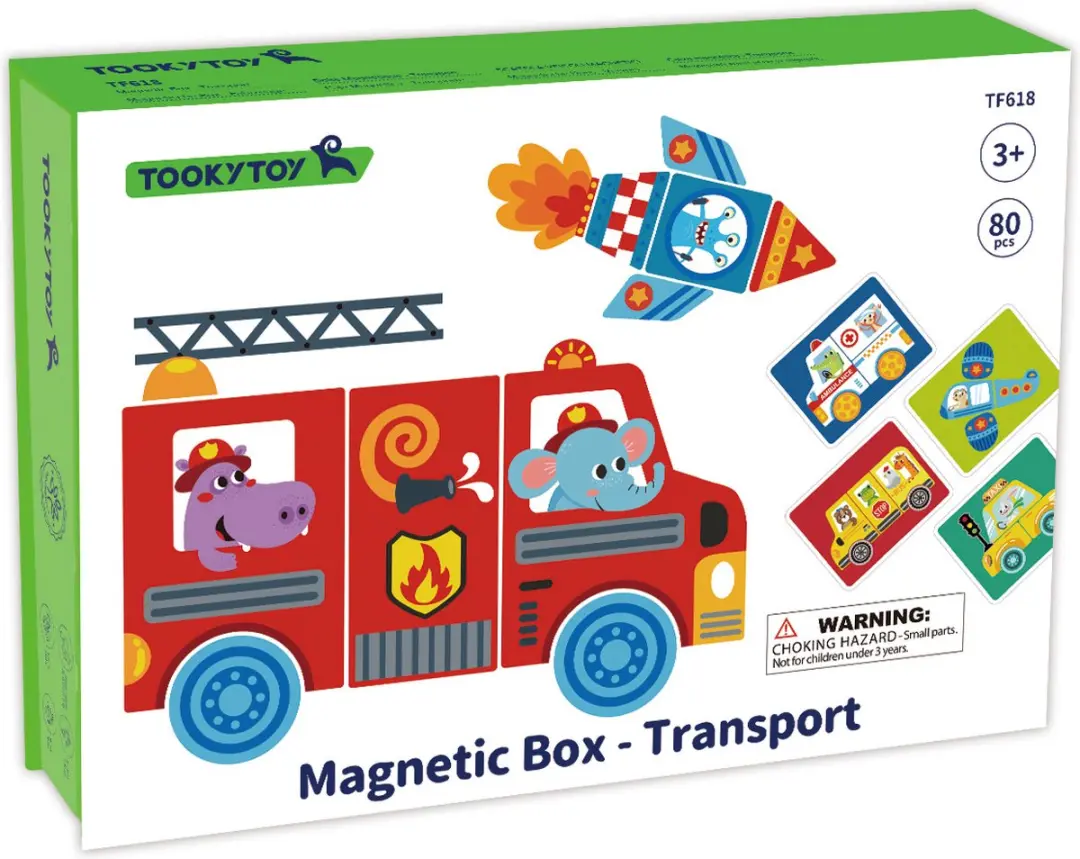 Tooky Toy TF618 Magneetbord - 80-delig Educatief Speelgoed - Multicolor