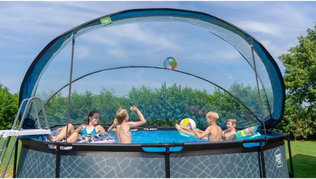 EXIT Toys Zwembad Overkapping ECO ø450cm - Transparant