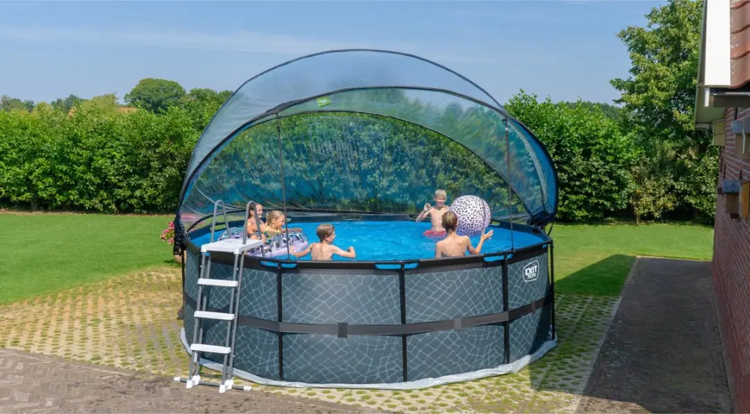 EXIT Toys Zwembad Overkapping ECO ø450cm - Transparant