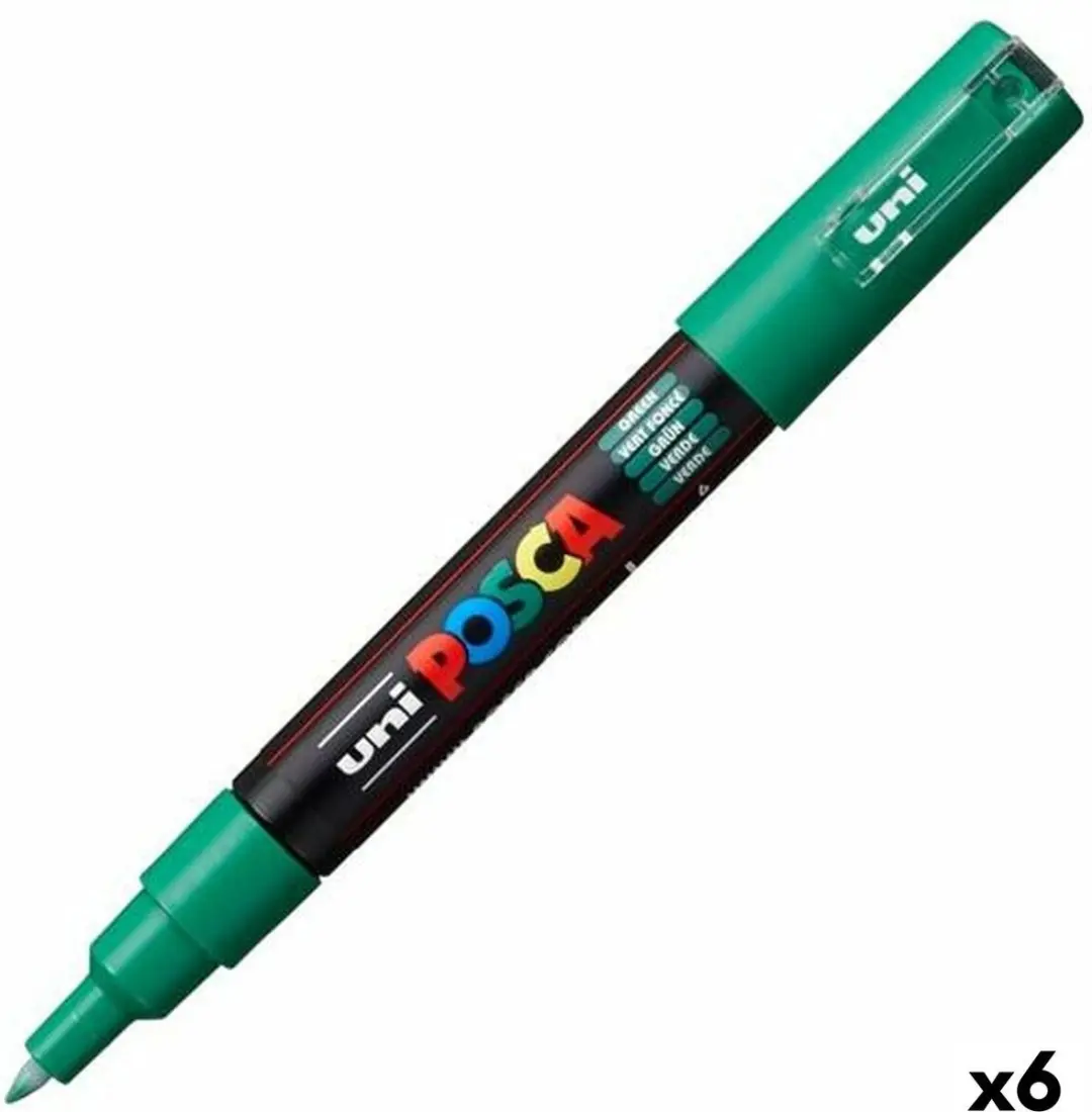 Posca PC-1M Markeerstiften - 6 Stuks Groen