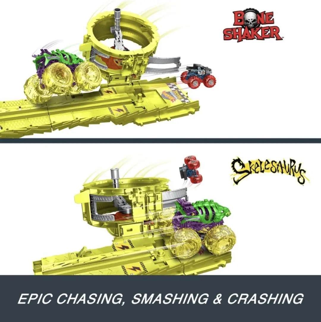 Hot Wheels Monster Trucks Power Smasher Charge Chase - Meerdere kleuren