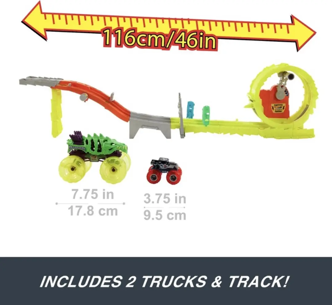 Hot Wheels Monster Trucks Power Smasher Charge Chase - Meerdere kleuren