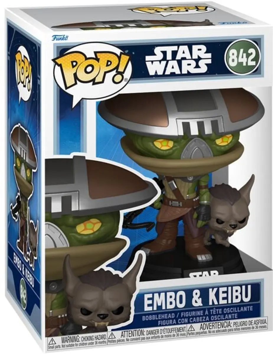 Funko Star Wars The Mandalorian Embo & Keibu Pop!