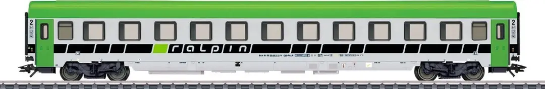 Märklin Personenrijtuig AC H0 - Zwart/Groen/Wit