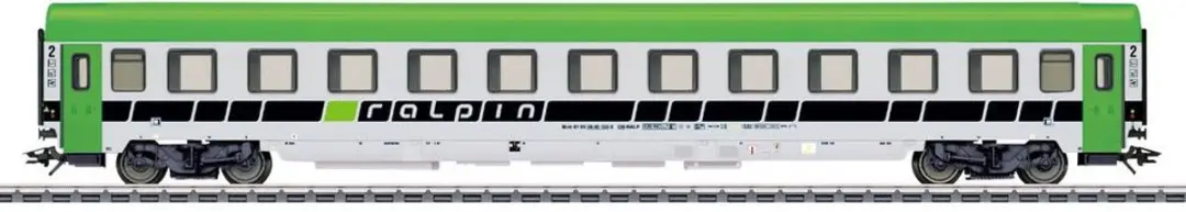 Märklin Personenrijtuig AC H0 - Zwart/Groen/Wit