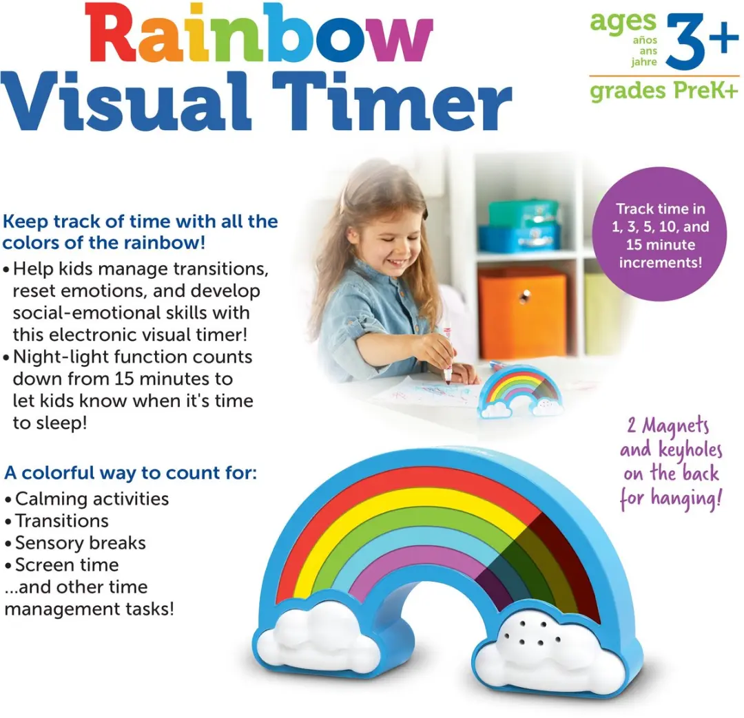 Learning Resources Rainbow Visual Timer Multikleur