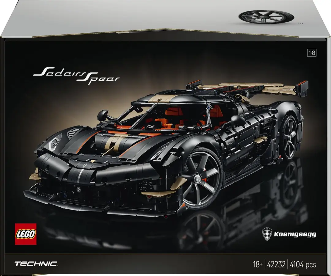 LEGO Technic Koenigsegg Sadair's Spear Megacar 42232 - 4104 Stukken - afbeelding 6 van 6