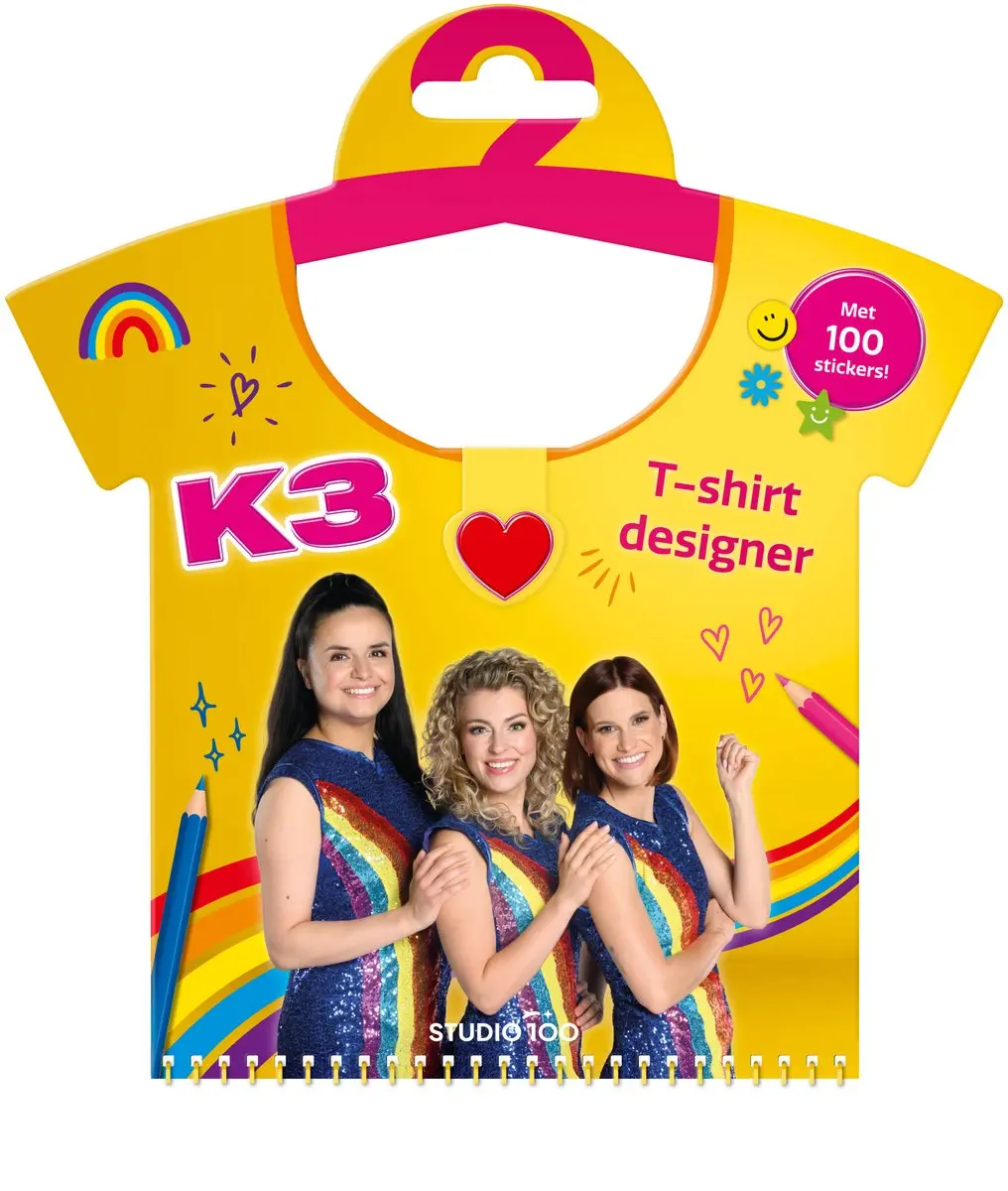 Studio 100 K3 Doeboek T-shirt Designer