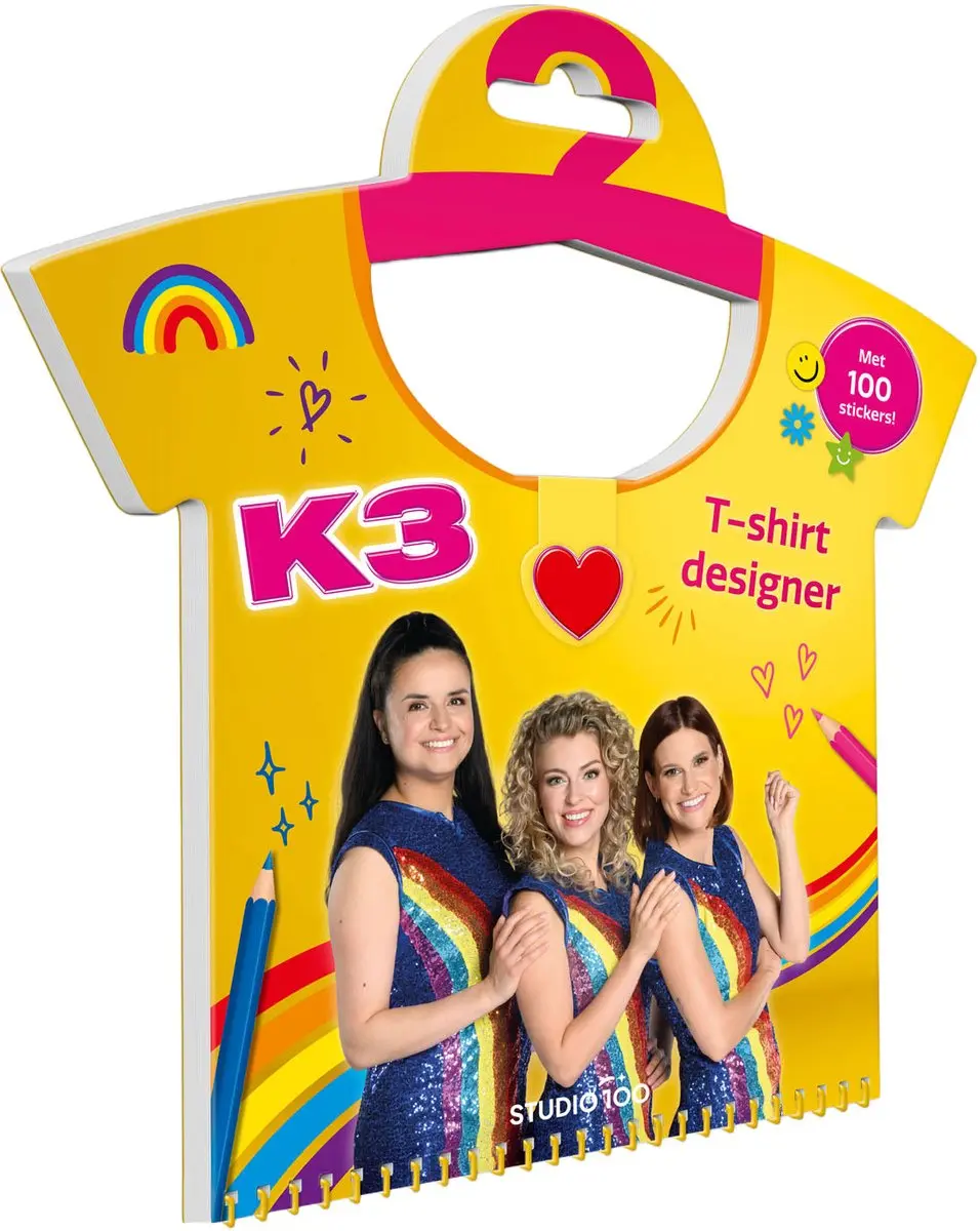 Studio 100 K3 Doeboek T-shirt Designer