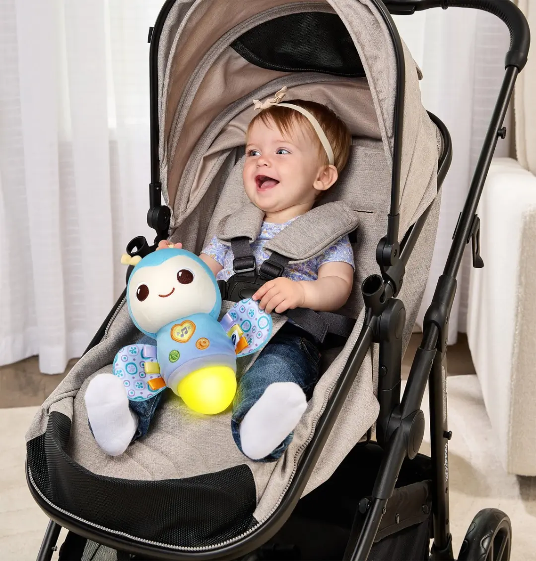 VTech Baby Bedtijd Vuurvliegje Knuffel - Nachtlampje - 50+ Melodieën