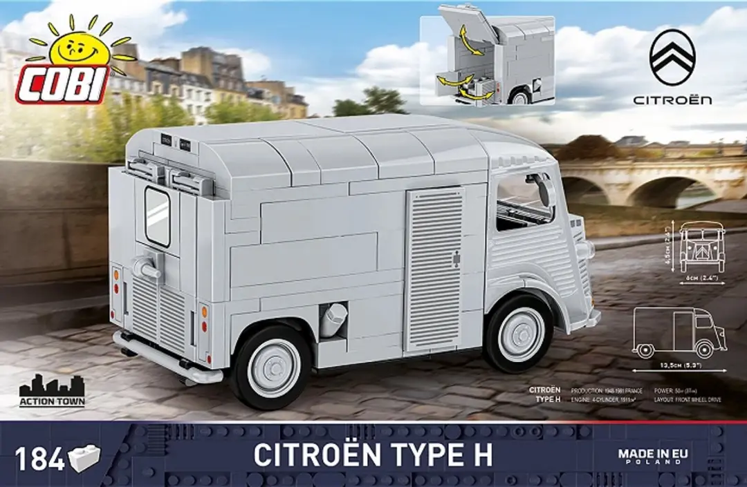 Cobi Citroën Type H 1947-81 Bouwset - 184 Stukken - Meerkleurig - afbeelding 6 van 6