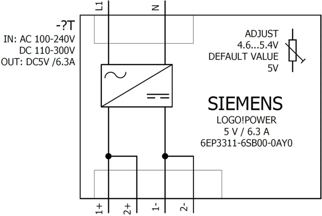 Siemens 6EP3311-6SB00-0AY0 Netvoeding & Inverter - Meerkleurig