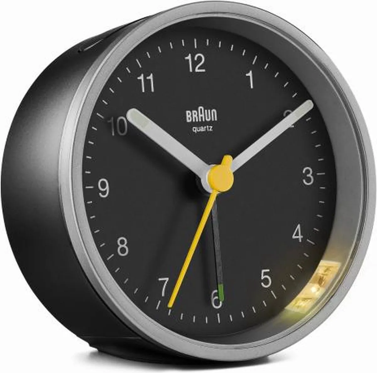 Braun BC12SB Wekker - Zwart/Zilver