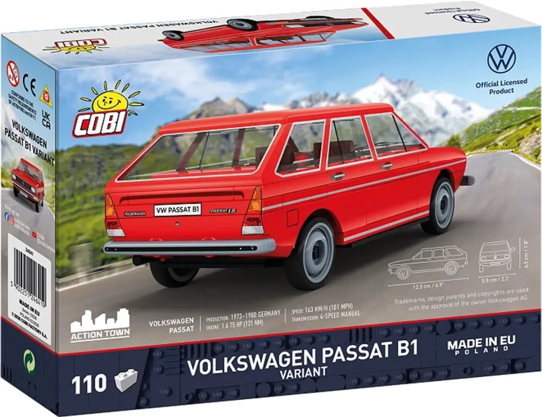 Cobi Volkswagen Passat B1 Variant COBI-24641 - 110 Stukken - Meerkleurig - afbeelding 6 van 6