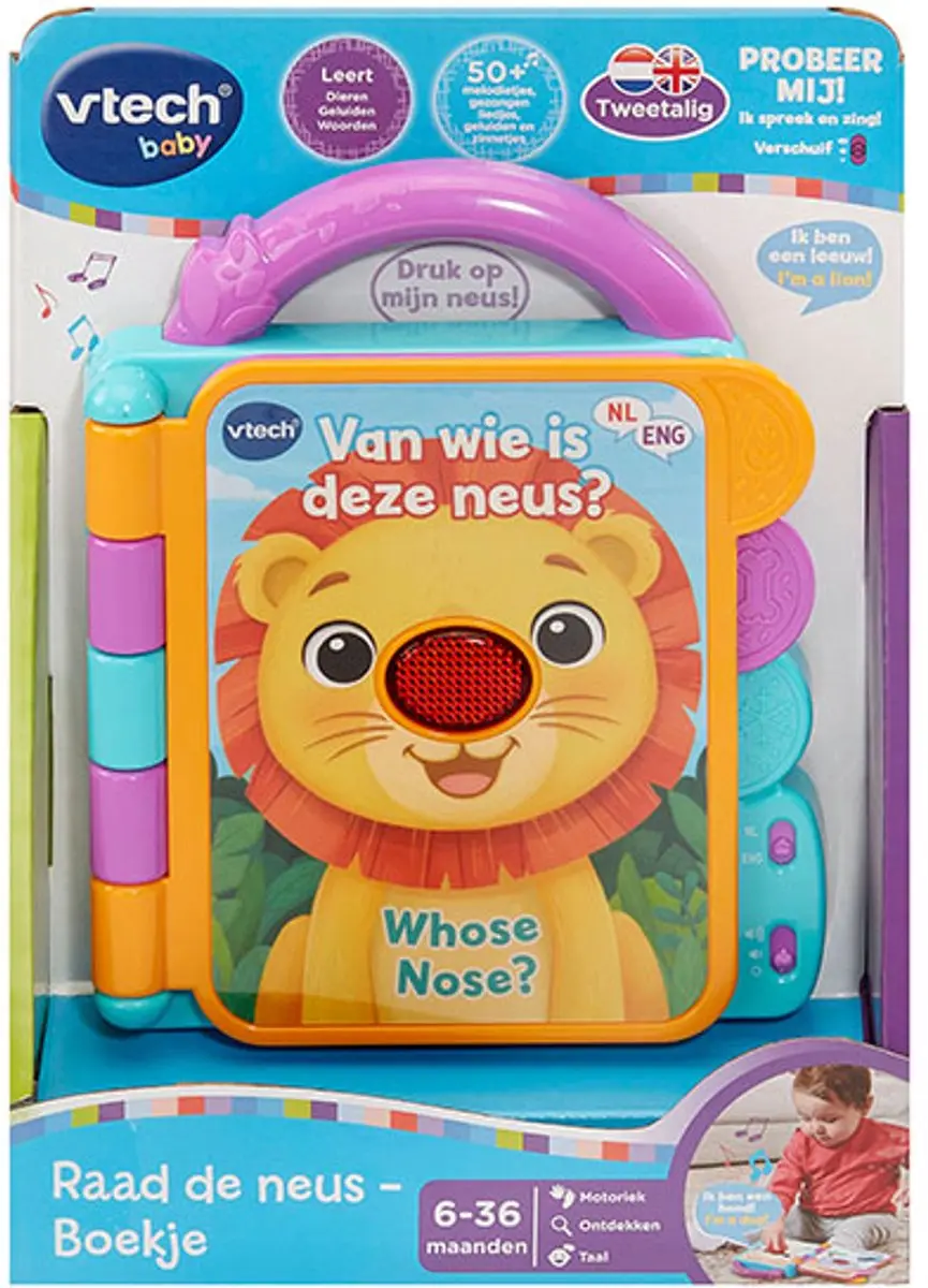 VTech Raad de Neus Boekje 80-620742 - Meerkleurig