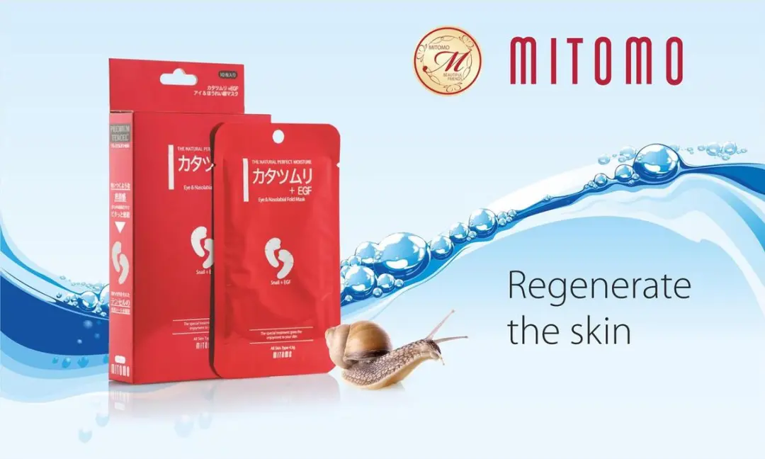 Mitomo Snail & EGF Gezichtsmaskers 10 Stuks - 250ml - Transparant