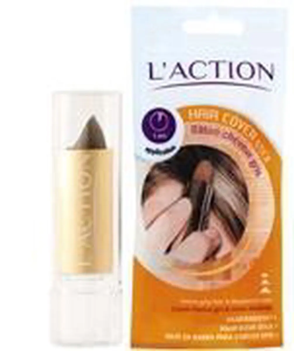 Sibel L'Action Hair Cover Stick Roodbruin 4ml - afbeelding 6 van 6
