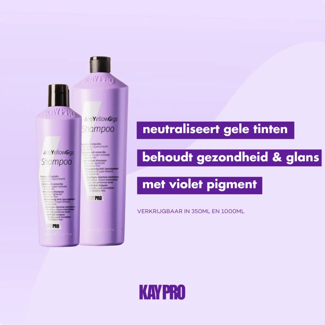 KayPro No Yellow Gigs Zilvershampoo 1000ml - Blond