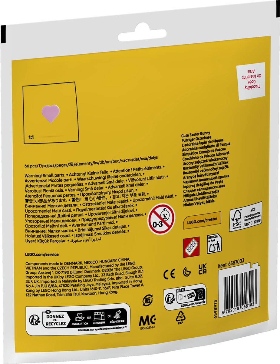 LEGO Creator - Schattige Paashaas - 30716