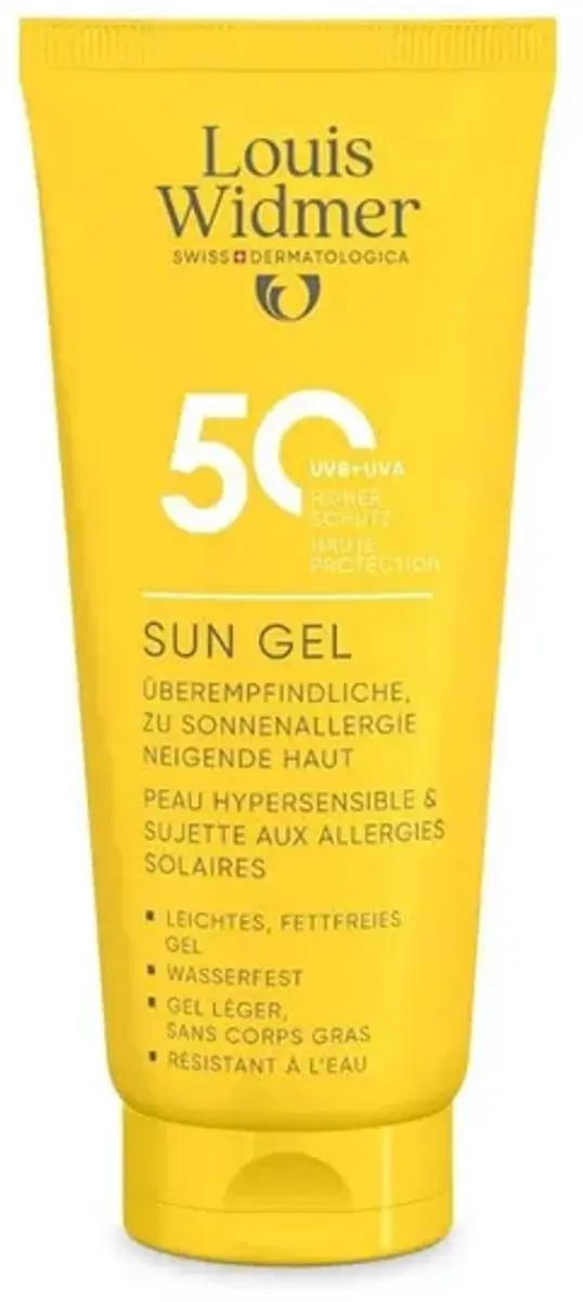 Louis Widmer Sun Gel SPF50 100ml - Zonder parfum