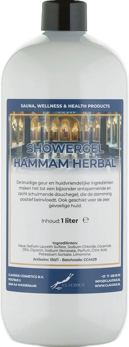 Splashbox Cosmetics Hammam Herbal Douchegel 1L