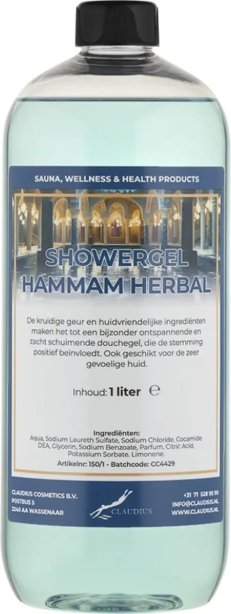 Splashbox Cosmetics Hammam Herbal Douchegel 1L