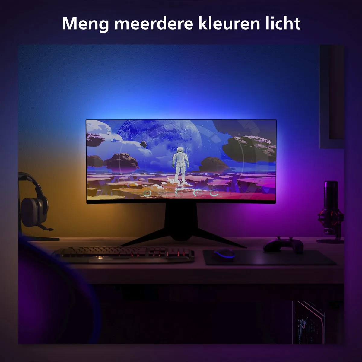 Philips Hue Play Gradient Lightstrip PC Monitor - 24-27 inch - RGBW