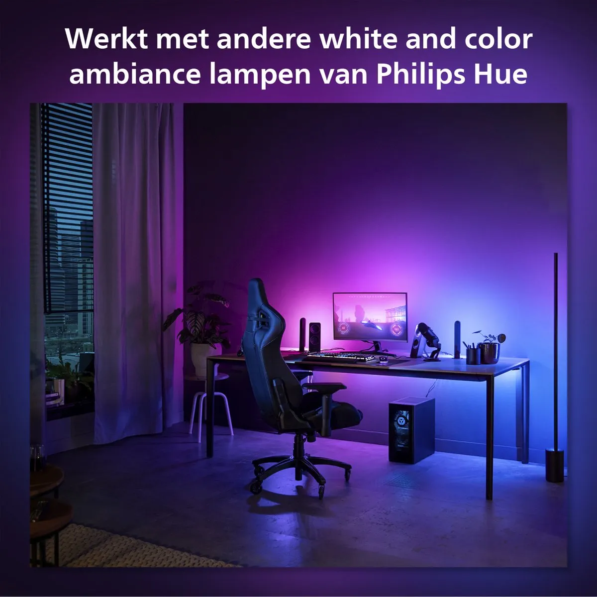 Philips Hue Play Gradient Lightstrip PC Monitor - 24-27 inch - RGBW - afbeelding 6 van 6