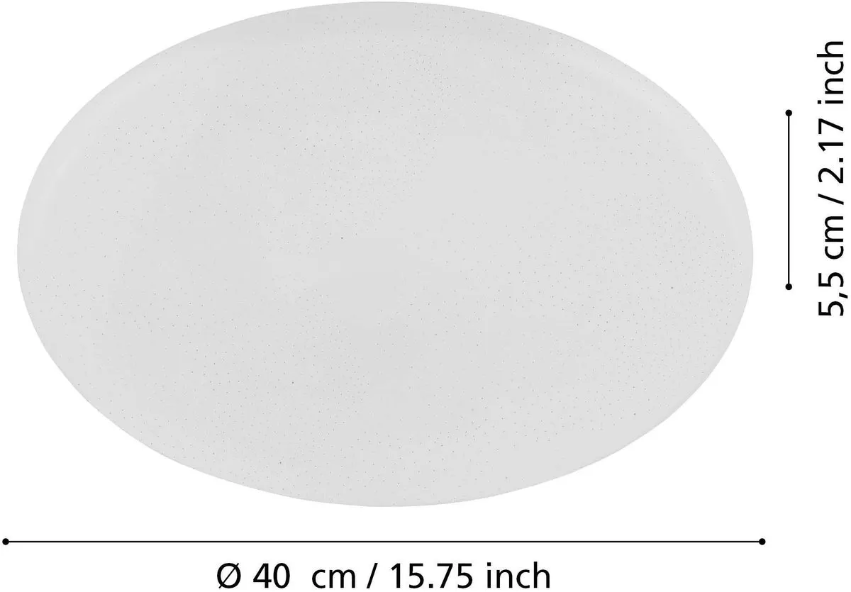 Eglo Frania-A LED Plafondlamp 40cm - Wit