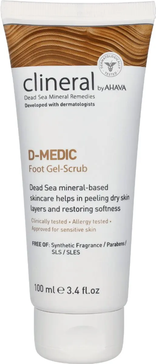 AHAVA CLINERAL D-MEDIC Voet Gel-Scrub 100ml