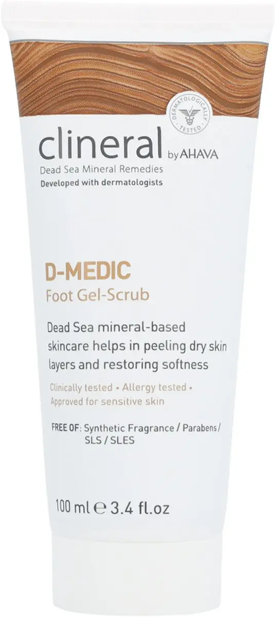 AHAVA CLINERAL D-MEDIC Voet Gel-Scrub 100ml