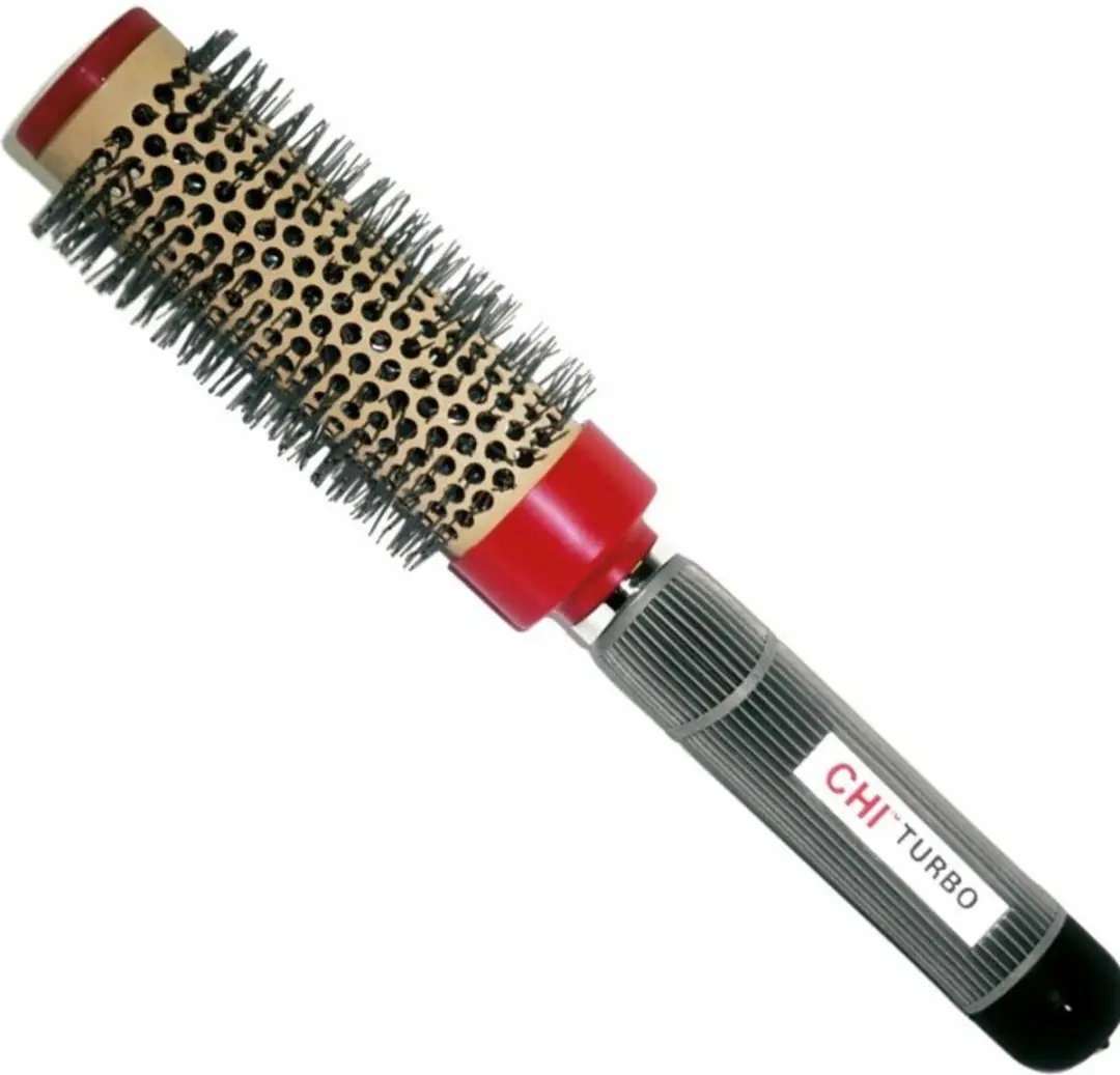 Chi Natural Life Ceramic Round Brush - Zwart