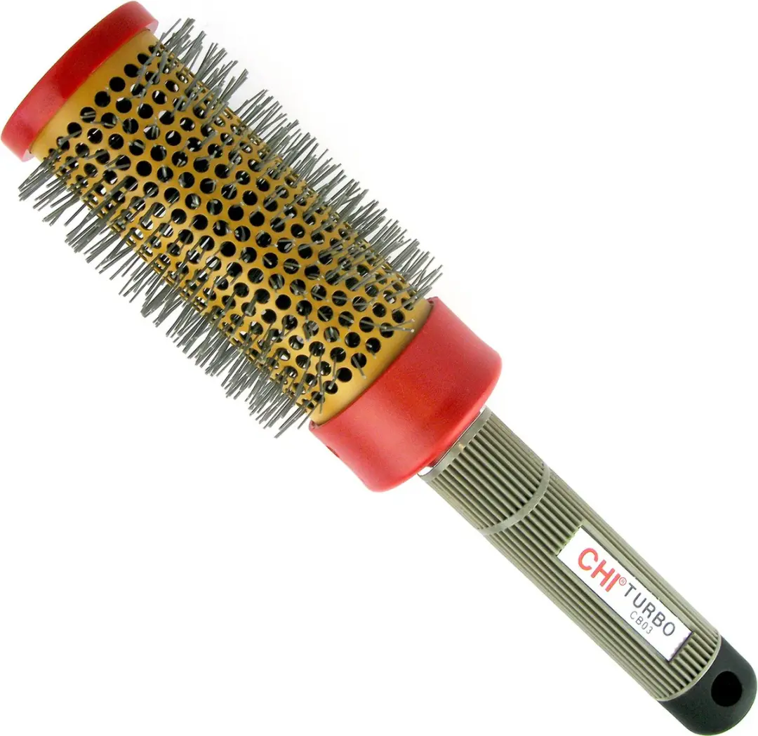 Chi Natural Life Ceramic Round Brush - Zwart