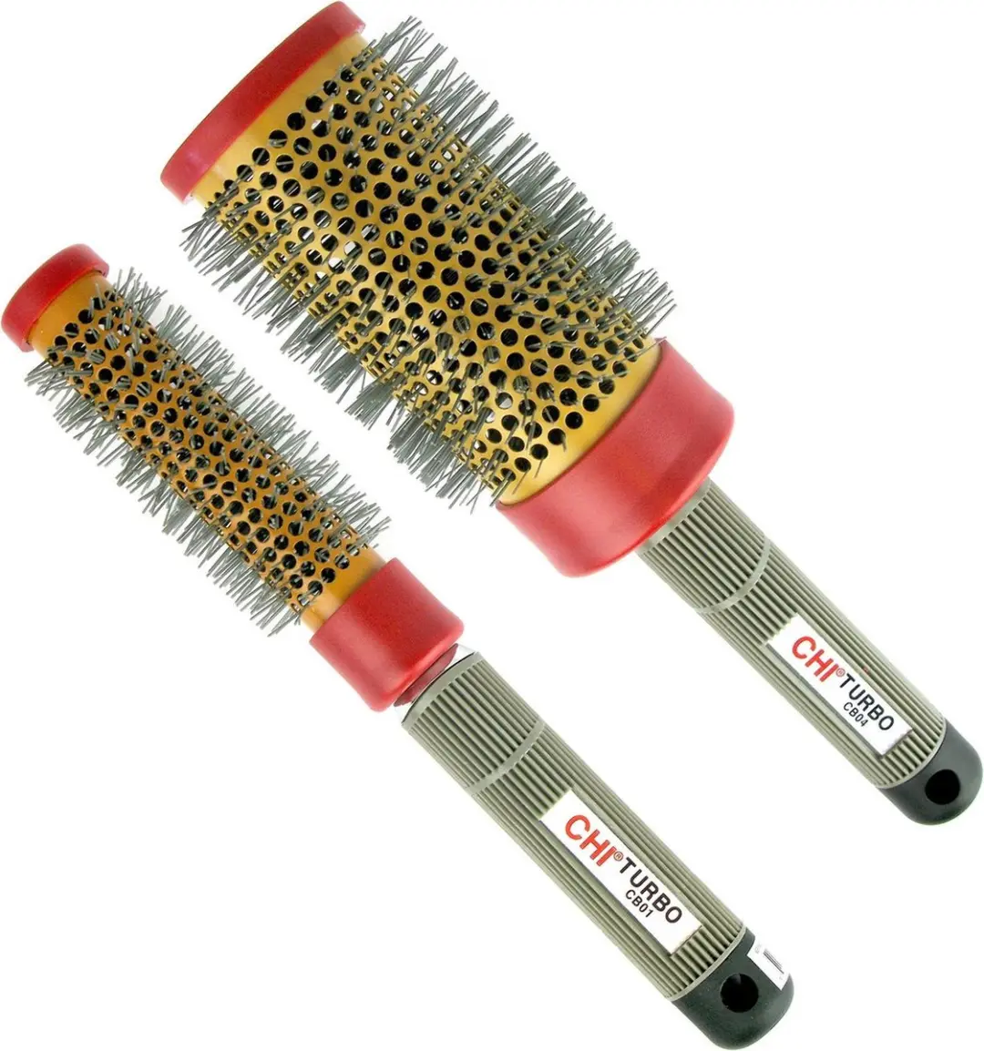 Chi Natural Life Ceramic Round Brush - Zwart