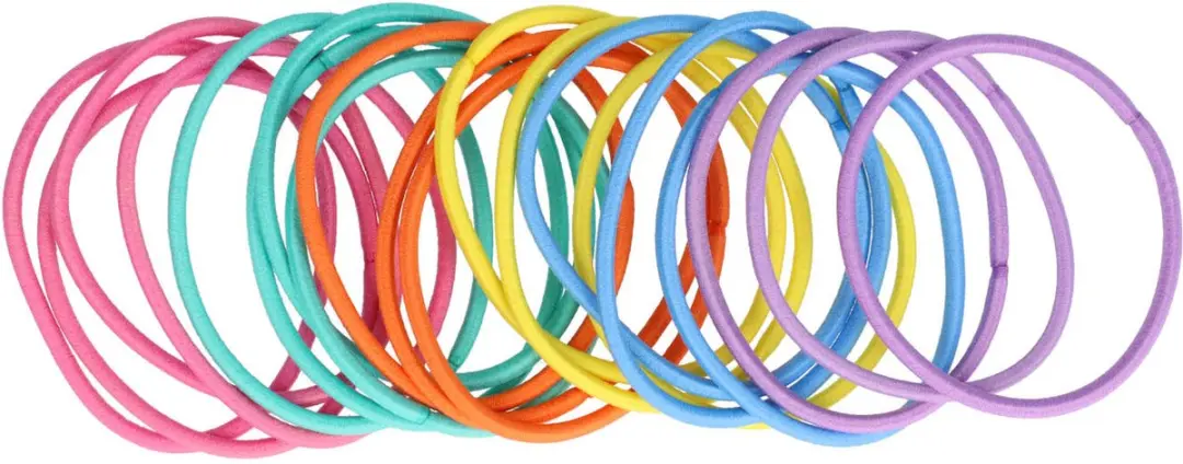 Haarsoires Haarelastieken Basic - 20 Stuks - Blauw