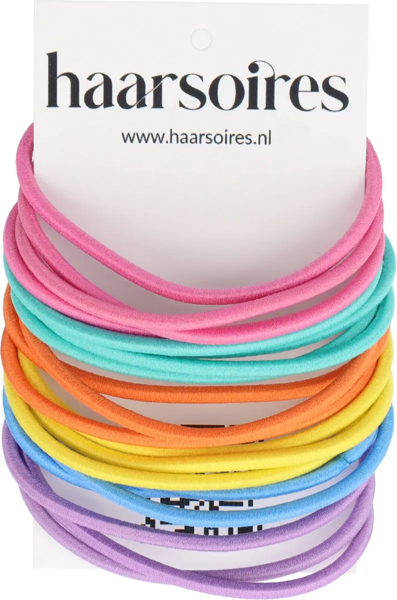 Haarsoires Haarelastieken Basic - 20 Stuks - Blauw