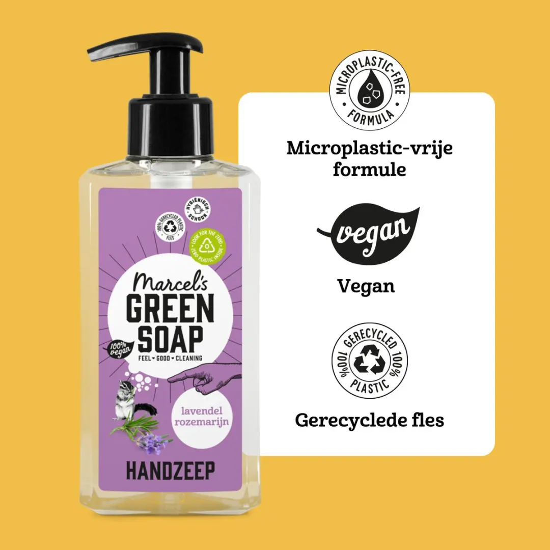 Marcel's Green Soap Handzeep Lavendel & Rozemarijn - 6x250ml