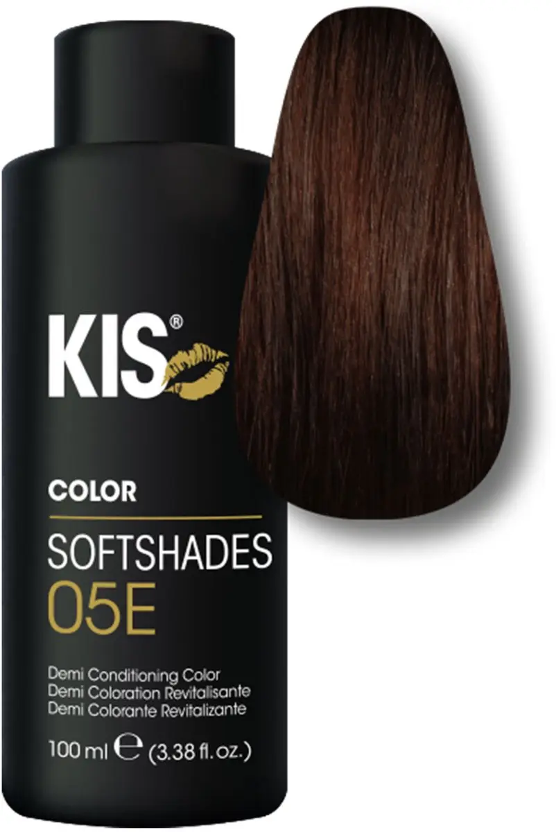 KIS Softshades 05E Kleurspoeling 150ml - Lichtbruin espresso