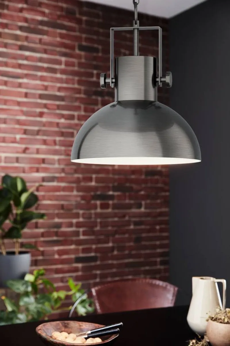 Eglo Lubenham 1 Hanglamp - Ø30cm - Nikkel Antiek